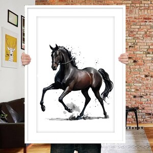 Custom horse portrait Watercolor Horse painting Christmas gift Horse portrait painting Custom pet portrait Horse lover gift Horse memorial