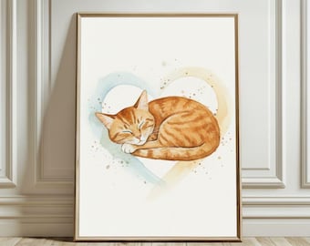 Custom Watercolor Pet Portrait: Cat, Dog, Pet Memorial Painting