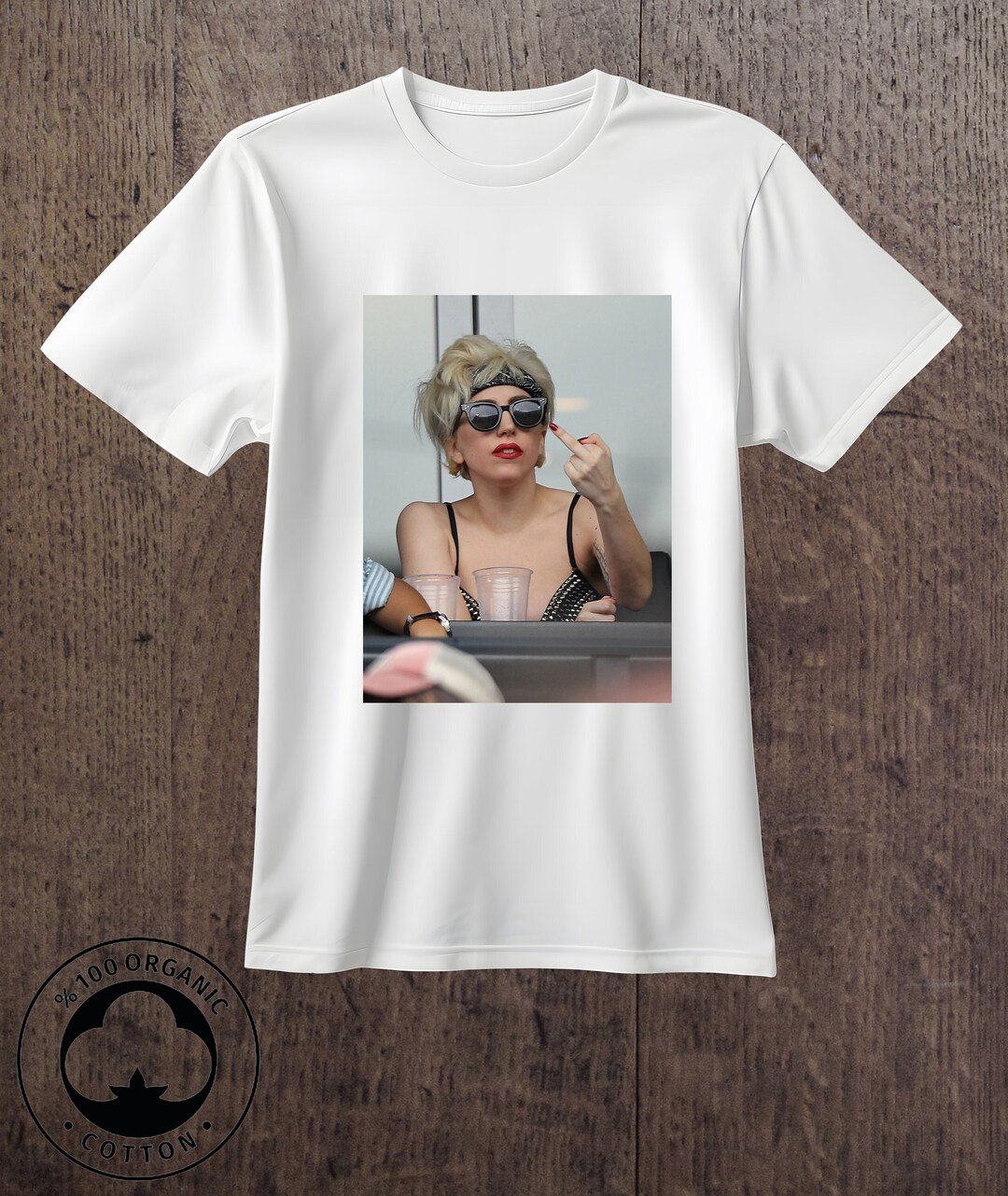 Classic Gaga - Inspired By Lady Gaga - Sustainably Made T-shirt dress