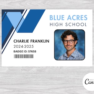 Printable High School Teacher ID Name Badge Template | Halloween ...