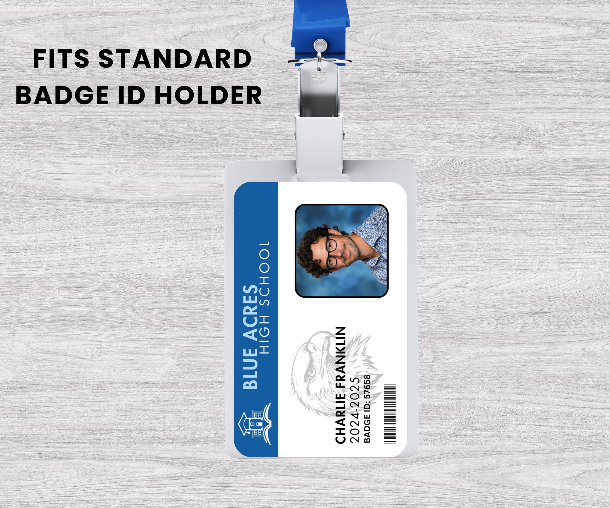 Printable High School Teacher ID Name Badge Template | Halloween ...