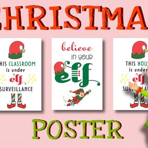 Educational Posters | Classroom Decor | Christmas Poster | Christmas Bulletin Board | Seasonal Classroom Poster | Christmas Prints