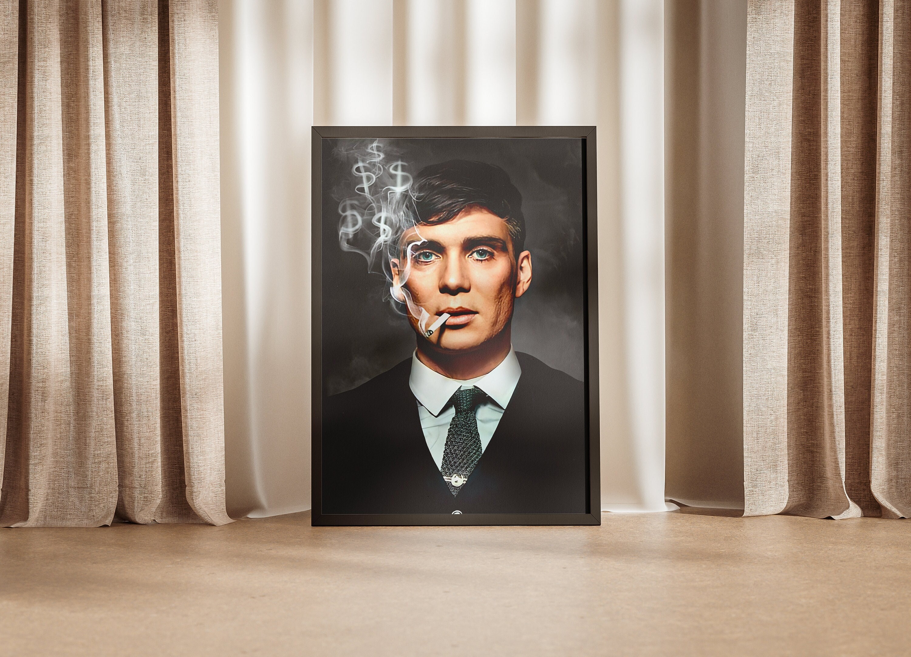 Poster di Peaky Blinders, poster vintage di Tommy Shelby, arte del film classico