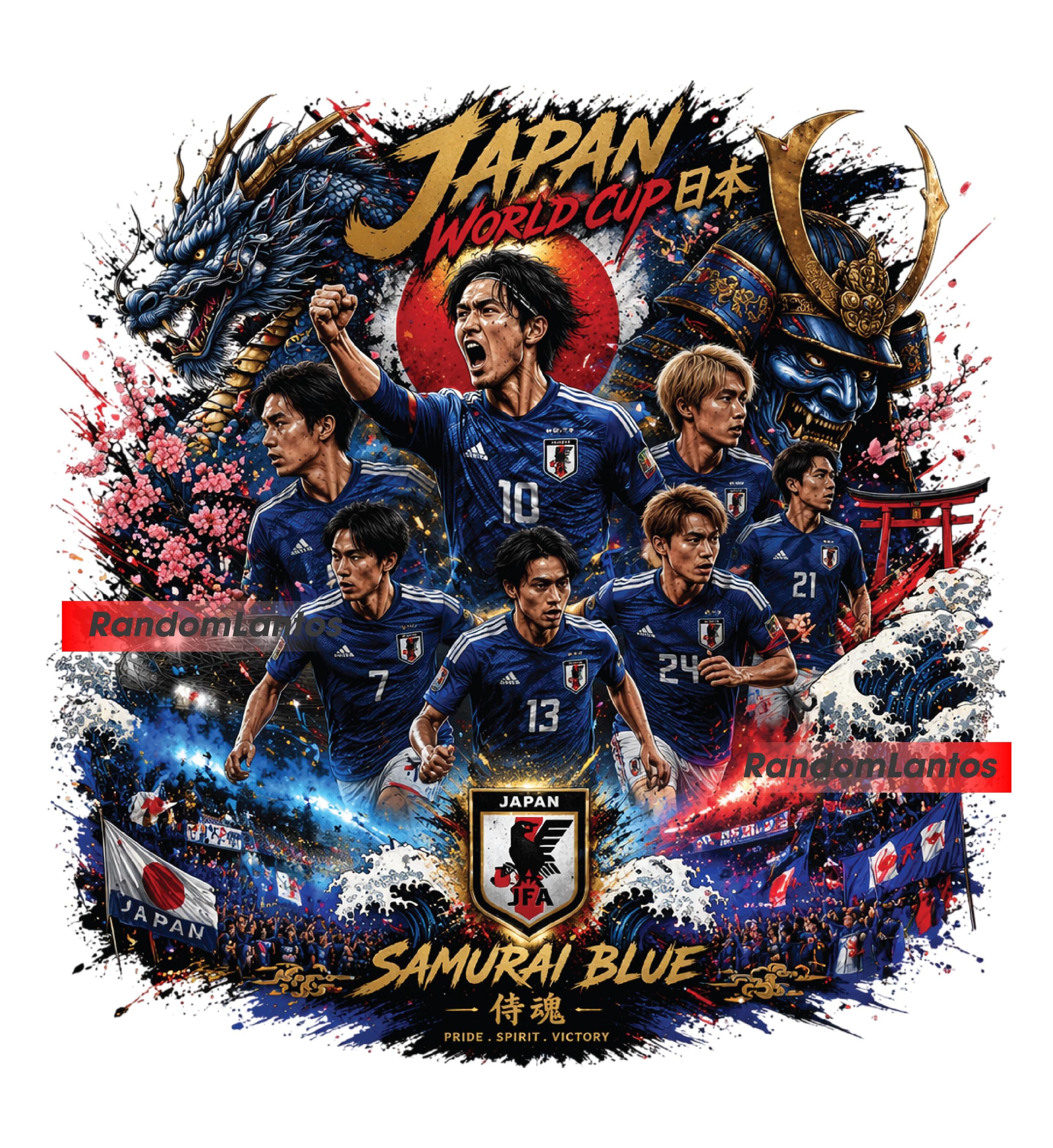 Japan football team - Etsy 日本