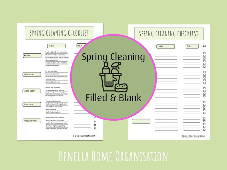 Spring Cleaning Tips, Spring Cleaning Check List, Spring Deep Cleaning ...