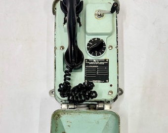 Vintage Sound Powered Schiff Telefon - Aluminium Maritimer Chefingenieur Wandtelefon - Antikes Kommunikationsgerät für die Schifffahrt England
