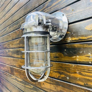 Applique murale maritime japonaise - Luminaire extérieur en aluminium massif, lampe décorative d&#39;extérieur nautique