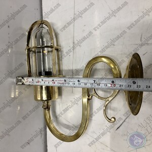 Maritime Home Decoration Indoor/Outdoor Nautical Arched Solid Brass Wall Swan Passage Bulkhead Light image 9