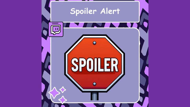 Spoiler Stop Sign Twitch Emote (digital Download) - Etsy