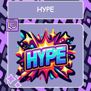 HYPE Emote, HYPE Twitch Emote, Youtube Emote, Discord Emote, Community Emote, Streamer Emote, Achivement Emote, Hyping Emote, GG Emote
