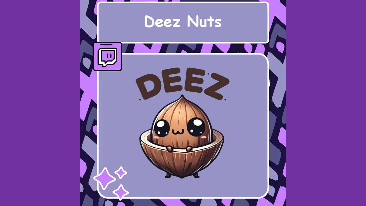 Deez Nuts Twitch Emote, Discord Emote, MEME Emote, Funny Emote, Youtube ...