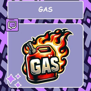 GAS Twitch emote, Discord emote, Cool emote, Winner emote, YouTube emote, Tiktok emote, Badge, Donation Emote, Fire emote, Discord emote