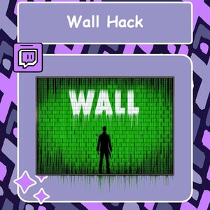 May include: A digital illustration of a person standing in front of a green wall with the word "WALL" in white letters. The wall is made up of small squares, and the person is a silhouette.