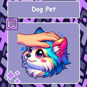 Pet a dog Emote, Twitch Emote, Youtube Emote, Discord Emote, Community Emote, Streamer Emote, Animal Pet, Pet emote, Dog emote, Pet Dog