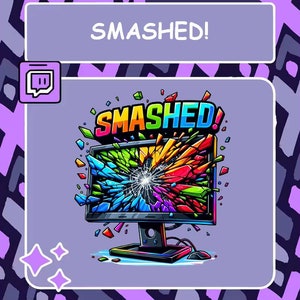 Smashed Twitch emote, Discord emote, MEME emote, Funny emote, YouTube emote, Tiktok emote, Troll Emote, Savage Emote, Colorful emote, Emotes