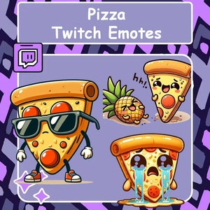 Pizza Twitch Emotes - Discord / Youtube / Facebook stream emote