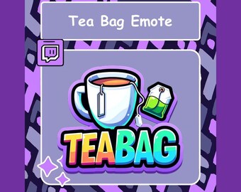 Tea Bag Emote, Twitch/Discord/Youtube Emote (Digital Download)