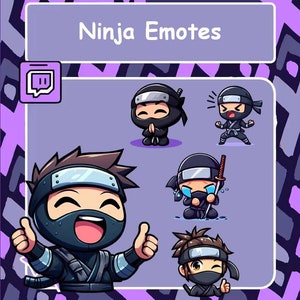 Ninja Twitch Emotes - Discord / Youtube / Facebook stream emote