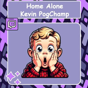 Kevin Pogchamp Twitch emote, Discord emote, Home alone emote, Sub Badge, YouTube emote, Christmas emote, Funny emote, Discord / Youtube