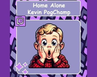 Kevin Pogchamp Twitch emote, Discord emote, Home alone emote, Sub Badge, YouTube emote, Christmas emote, Funny emote, Discord / Youtube