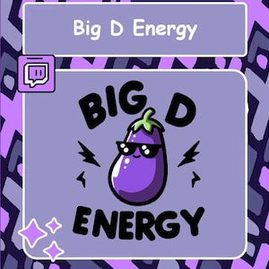 Eggplant Twitch emote, Discord emote, MEME emote, Funny emote, YouTube emote, Tiktok emote, Big D Energy emote, Cool emote, Troll emote