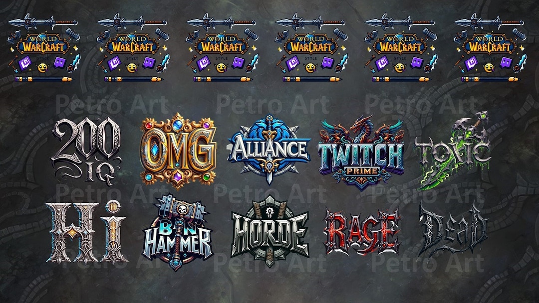 10 Pieces Twitch Emotes Discord Emotes World of Warcraft - Etsy