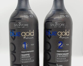 Salvatore Blue Gold Premium KIT 2x1000ml Treatment À La Kératine Brésilienne