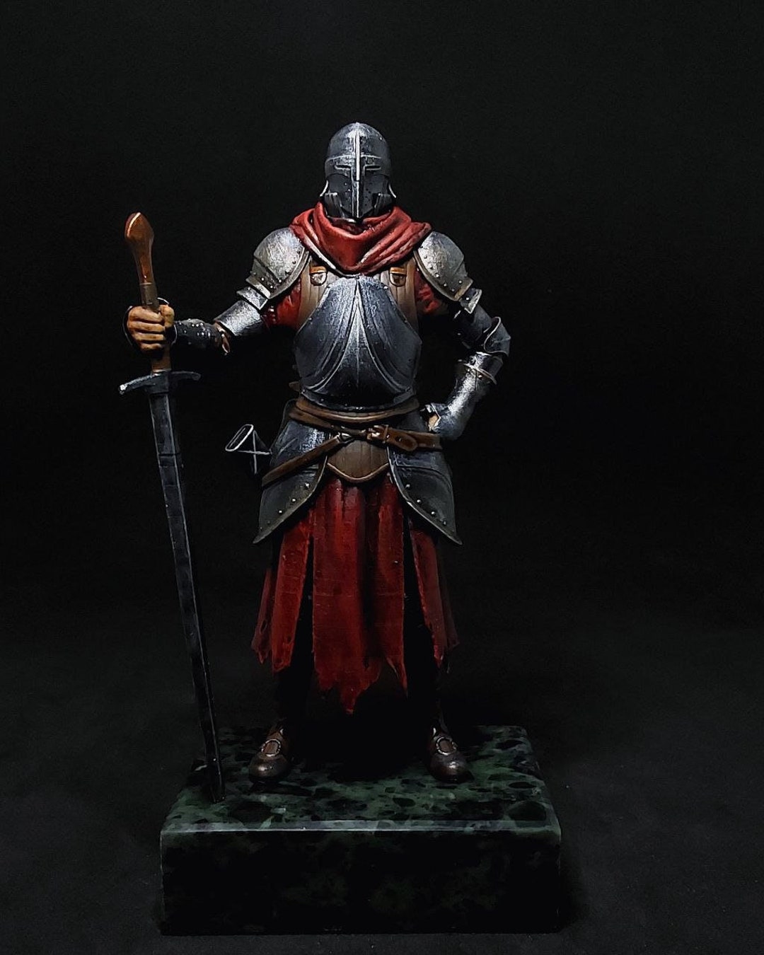 Miniature of Medieval Knight Etsy