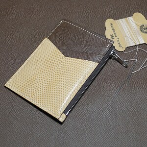 Porta carte in pelle esotica e pelle di Epsom Porta biglietti da visita di lusso fatto a mano Portafoglio mini di qualità premium conveniente Portafoglio minimalista