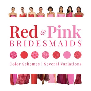 Mismatched Pink Bridesmaids Dresses - Etsy Mismatched Pink Bridesmaids Dresses - Etsy