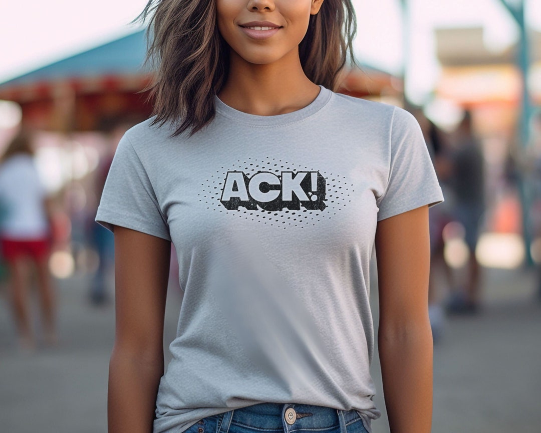 ACK! Exclamation Shirt, Text Graphic Tee, Expressive Tshirt, Unisex ...