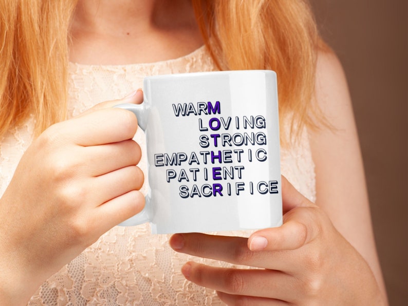 Motivating Mothers Day Gift, Ceramic Coffee Mug for Mommy, Mother Words, Tea Cup for Mama