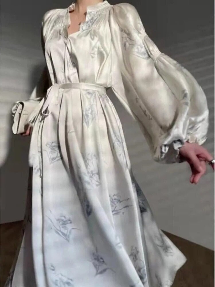 French Vintage Dress Linda, 1940 Dress, 40s Dress, Guest Wedding Dress ...