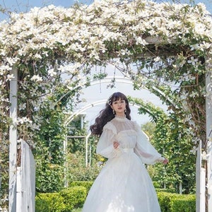 Victorian Dress Lucy, Vintage Dress, Wedding Fairy Dress, White Lace ...