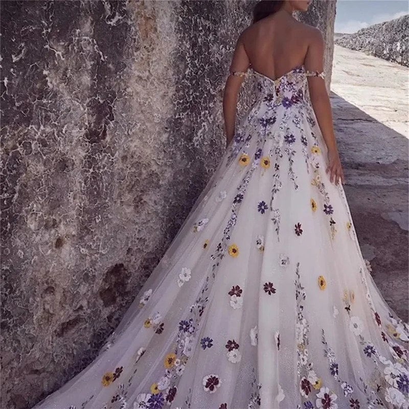 Enchanted Forest Prom Dress Fannie, Ball Gown Dress, Prom Dress, Floral ...