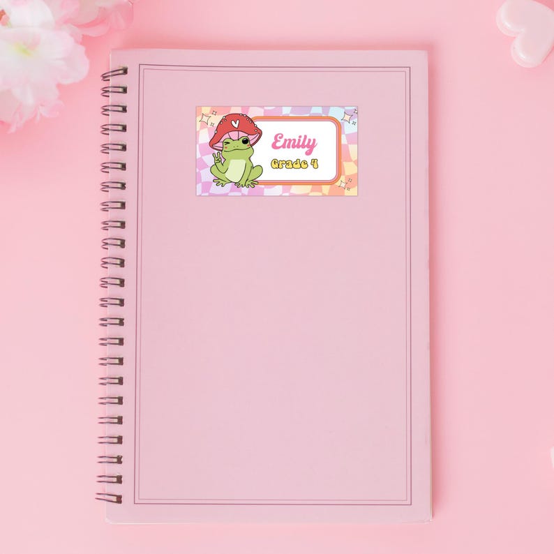 Retro Frog Stickers, Classroom Printables, School Name Labels ...