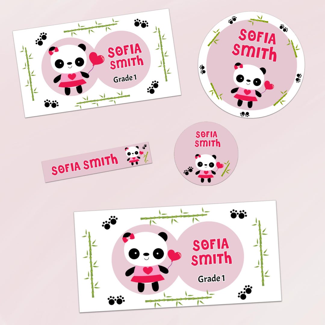 Cute Sticker Pack, School Name Labels, Personalized Daycare Labels ...