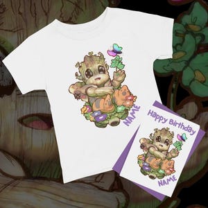 Camiseta de aniversário personalizada QUALQUER NOME DE IDADE Traje de aniversário Pacote de cartão Cartão de aniversário Suprimentos para festa de super-heróis Presentes para crianças Camisa infantil Cartão