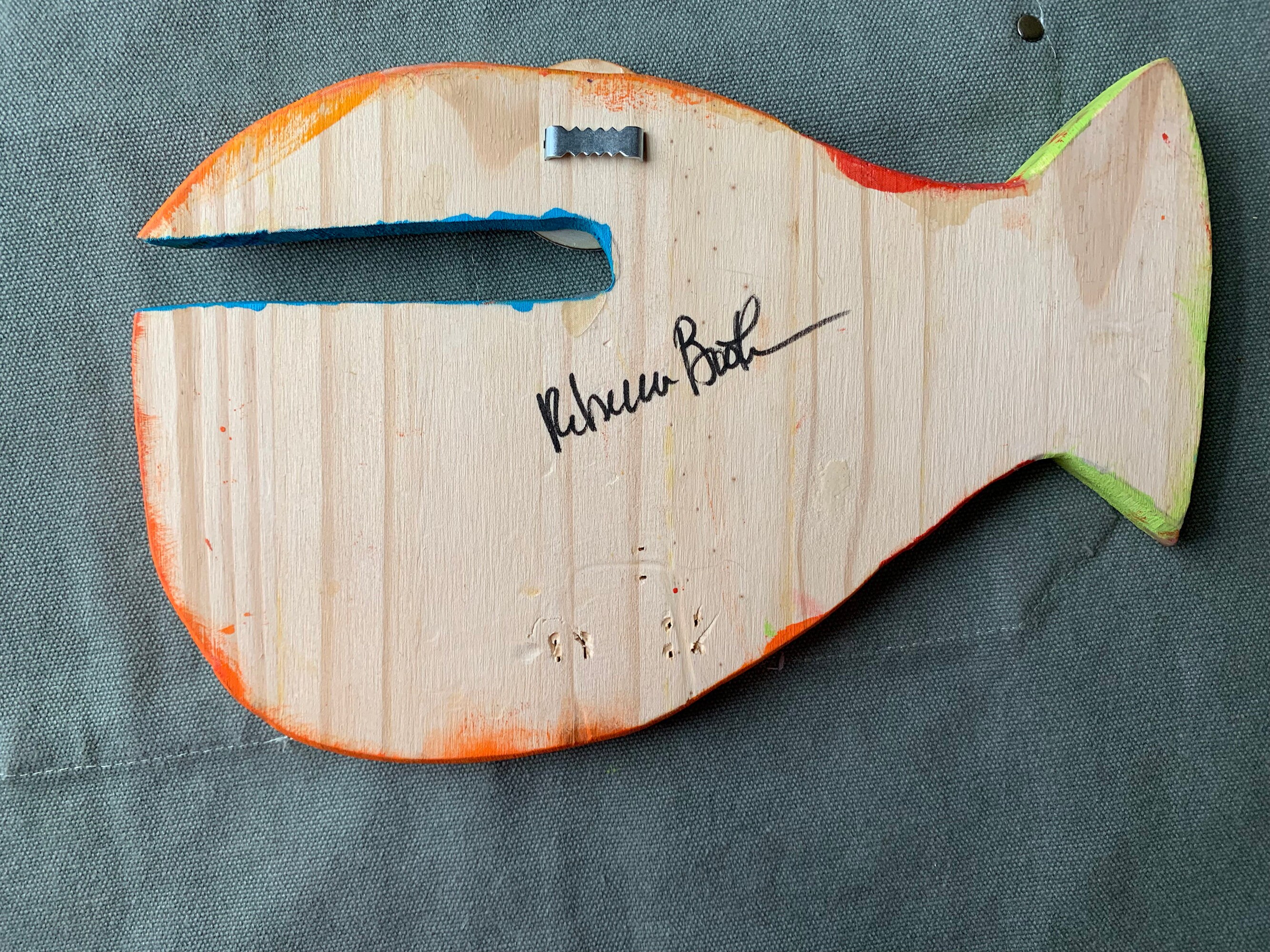 Funky Large Leno Fish in Orange, Red and Lime - Etsy