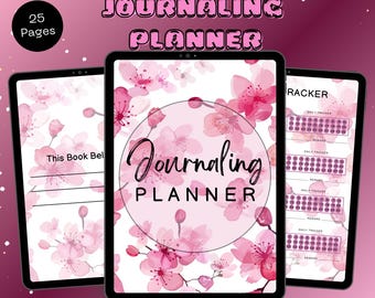 Printable Journaling Planner | Daily Journal Prompts | Self-Reflection Worksheets | Digital Planner for Self-Discovery & Mental Wellness