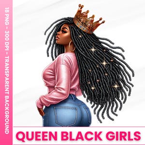 Cliparts de femmes noires, cliparts chrétiens, femmes noires avec phrases inspirantes, illustrations de femmes africaines, art IA