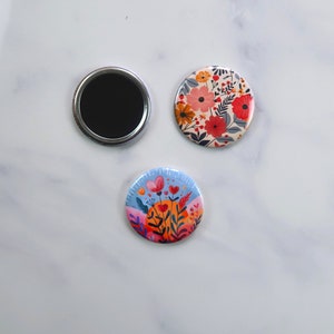 Lot de 3 magnets pour frigo 5,8 cm , idée cadeaux d'anniversaires image 2