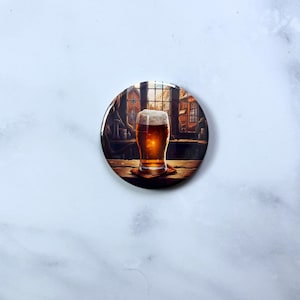 Magnet décapsuleur personnalisé avec Photos ou Texte , Taille 5,8 cm , idée cadeau anniversaire homme et femme Thème 1