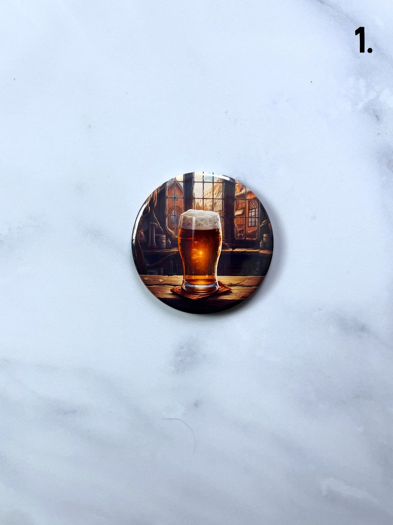 Personalized bottle opener magnet with Photos or Text, Size 5.8 cm, birthday gift idea for men and women Thème 1