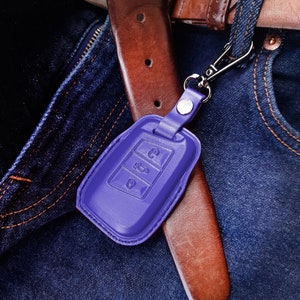 Skoda Superb Octavia Karoq Kodiaq Leather Key Fob Case Holder, Key Fob Cover Protector, Personalized Handmade Leather Keychain