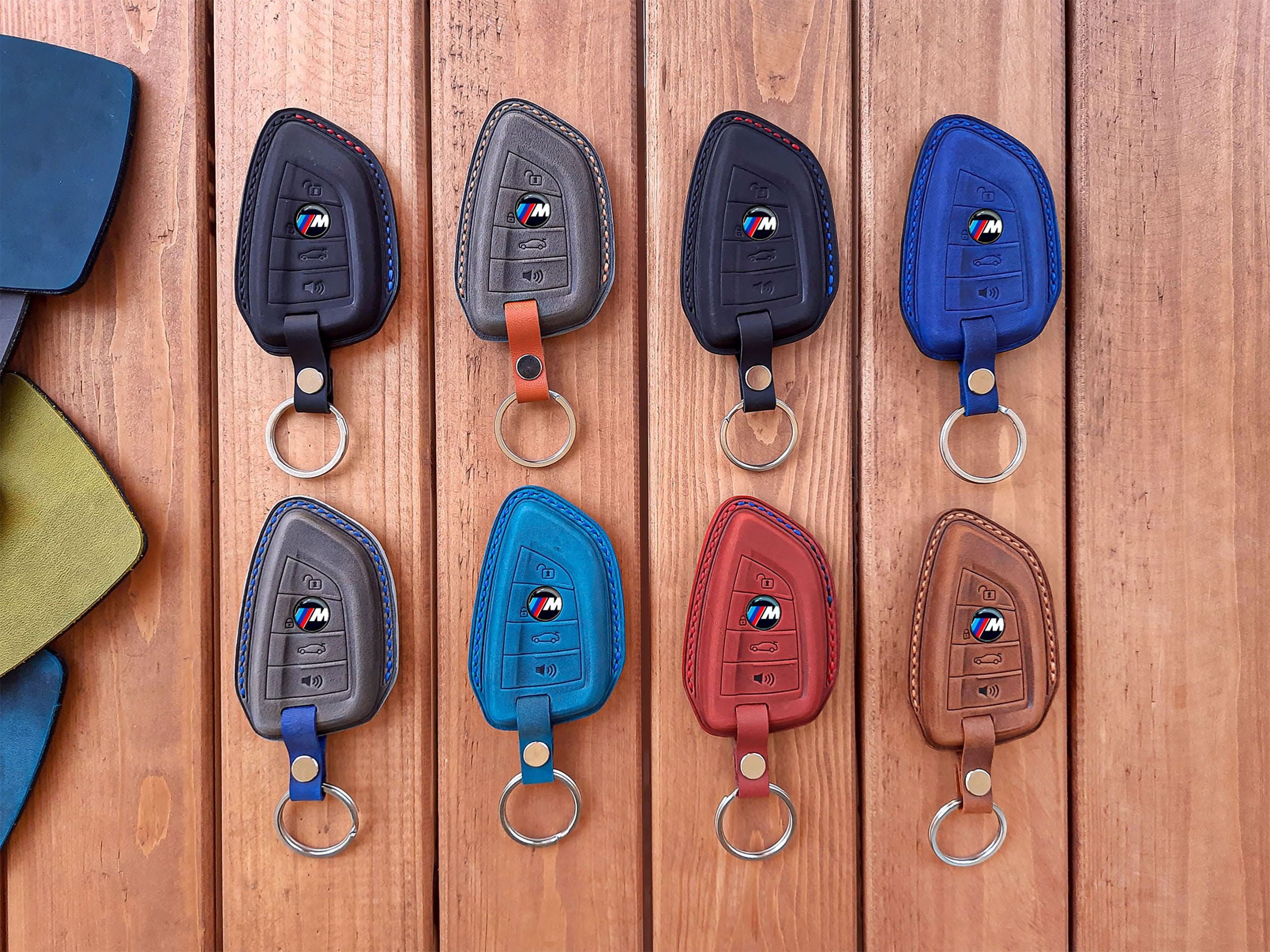 kwmobile Autoschlüssel Schutzhülle kompatibel mit BMW Display Key  Autoschlüssel Hülle - Schlüsselhülle aus Silikon - in Schwarz Blau