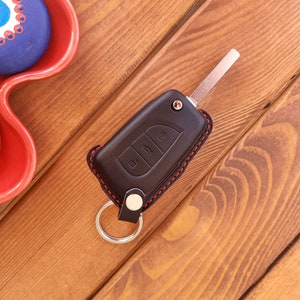 Toyota Corolla Yaris Camry Leather Remote Key Fob Case, Smart Key Fob Cover, Personalized Handmade Leather Key Holder Protector Shell