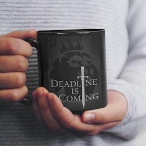 FPL Mug - Deadline Is Coming | Fantasy Premier League Gift, Fantasy Football Present, Mini-League Prize, FPL Trophy or Award, Birthday Idea