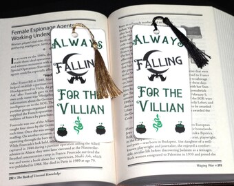 Always falling for the villain bookmark