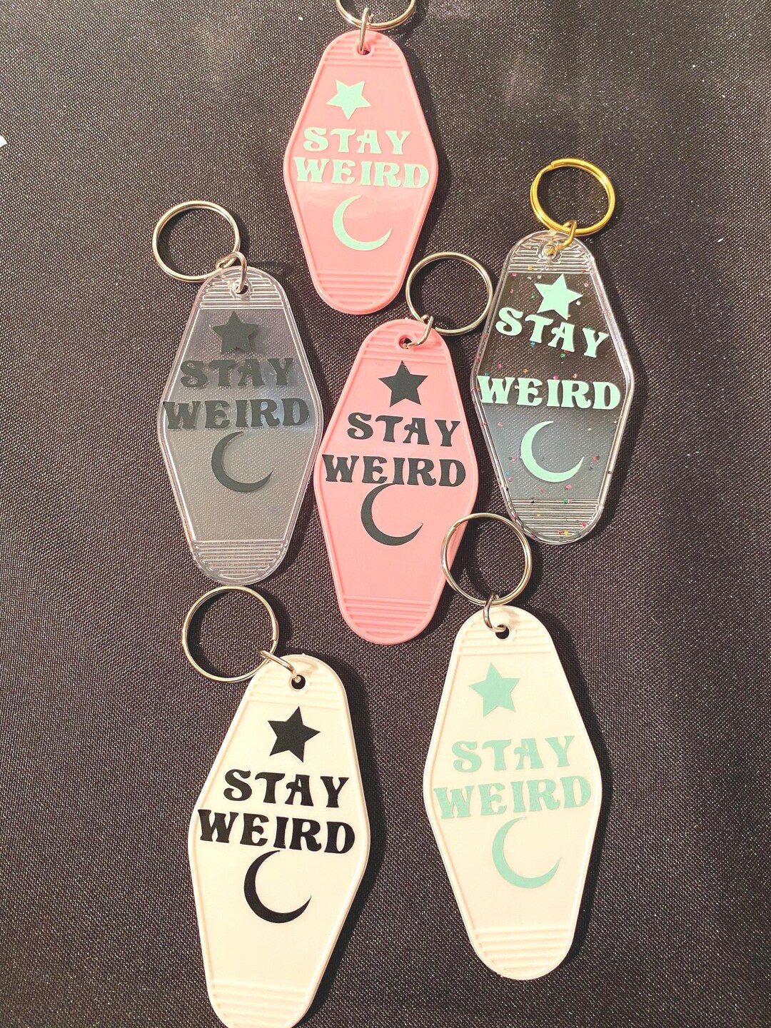 Stay Weird Keychains - Etsy